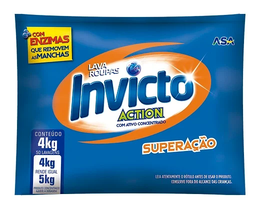 SABÃO EM PO INVICTO SACHE 4KG