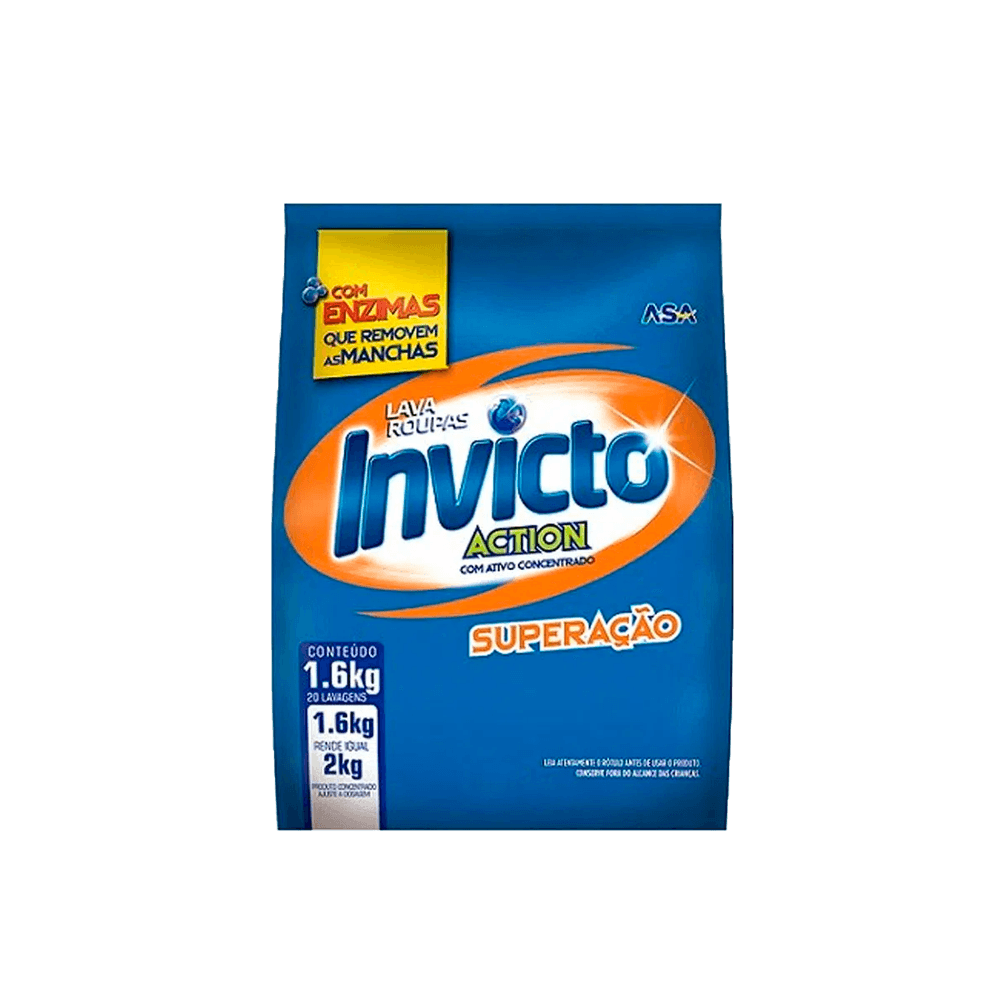 SABÃO EM PO INVICTO SACHE 1,600KG